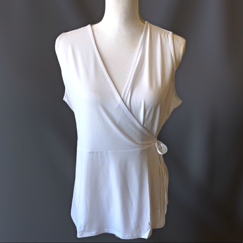 🎄Charter Club Cotton V-Neck Wrap Top